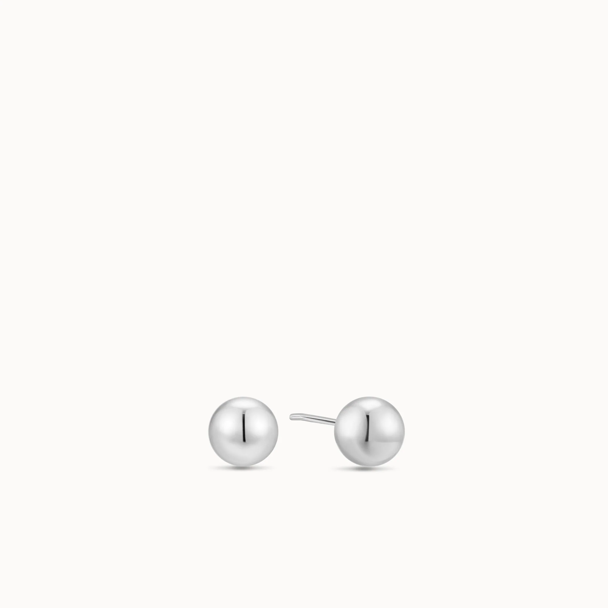 14k 3mm Ball Flat Back Stud - Image 4