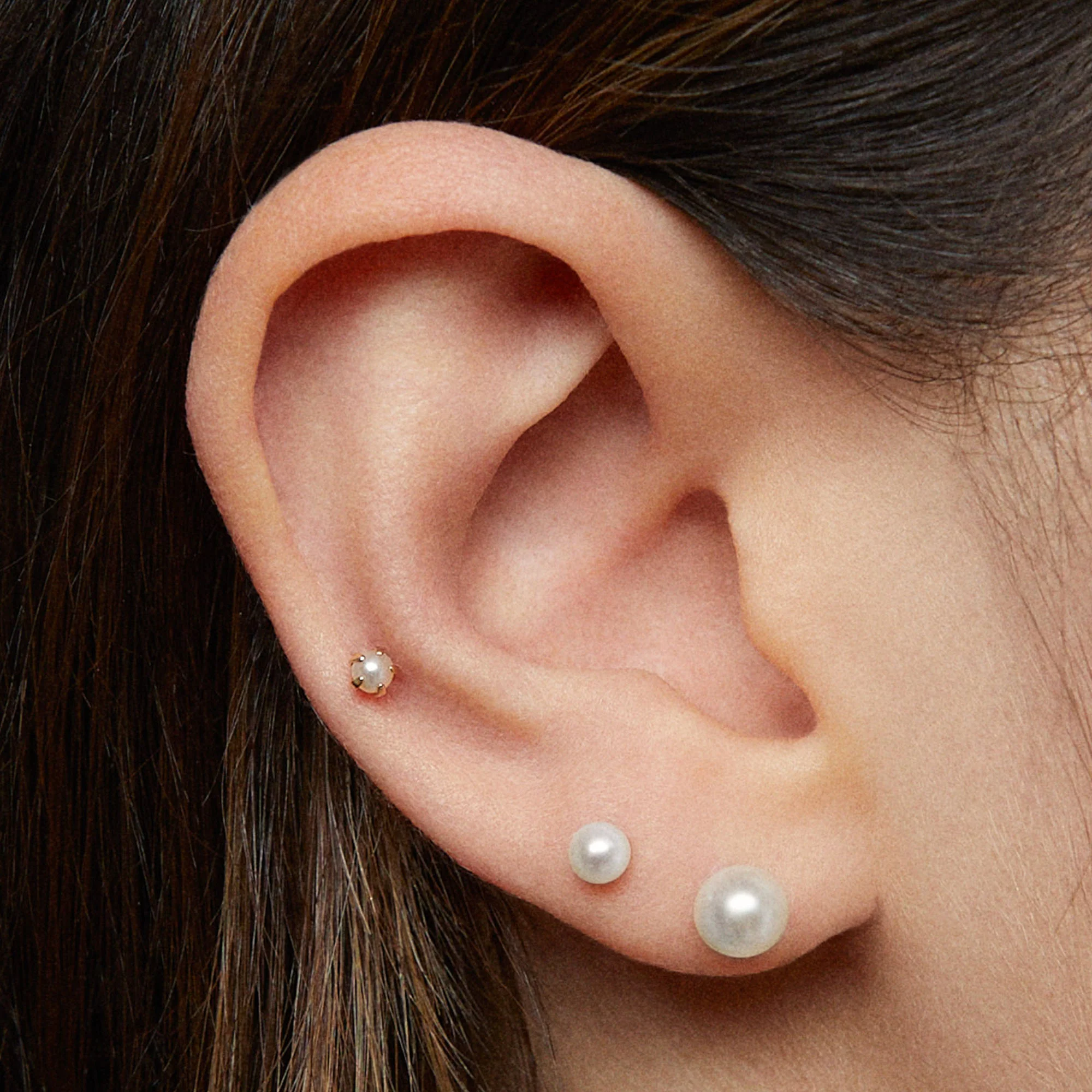 14k Classic Pearl Studs 2.5mm - Image 2
