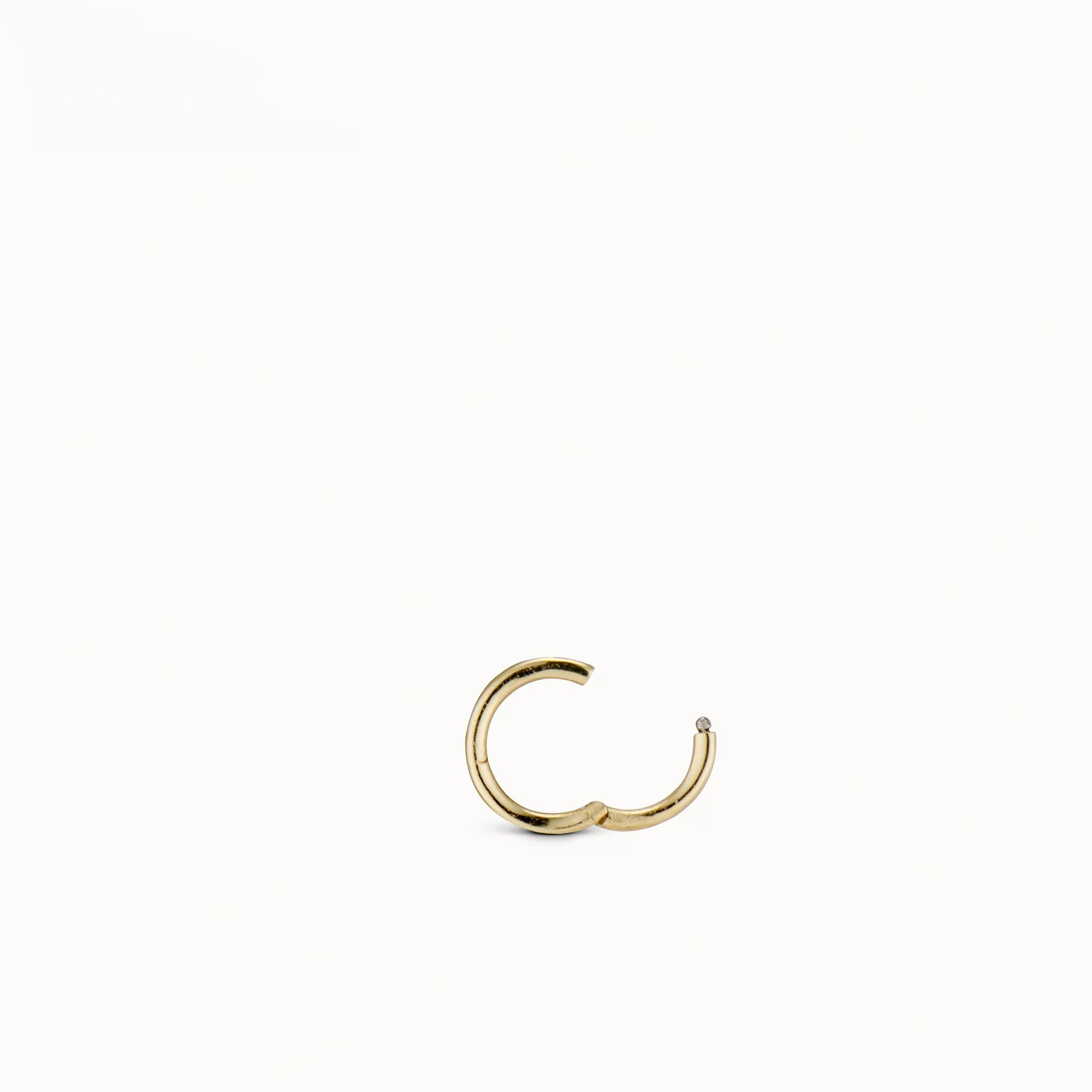 14k Endless Hoop 10mm - Image 5