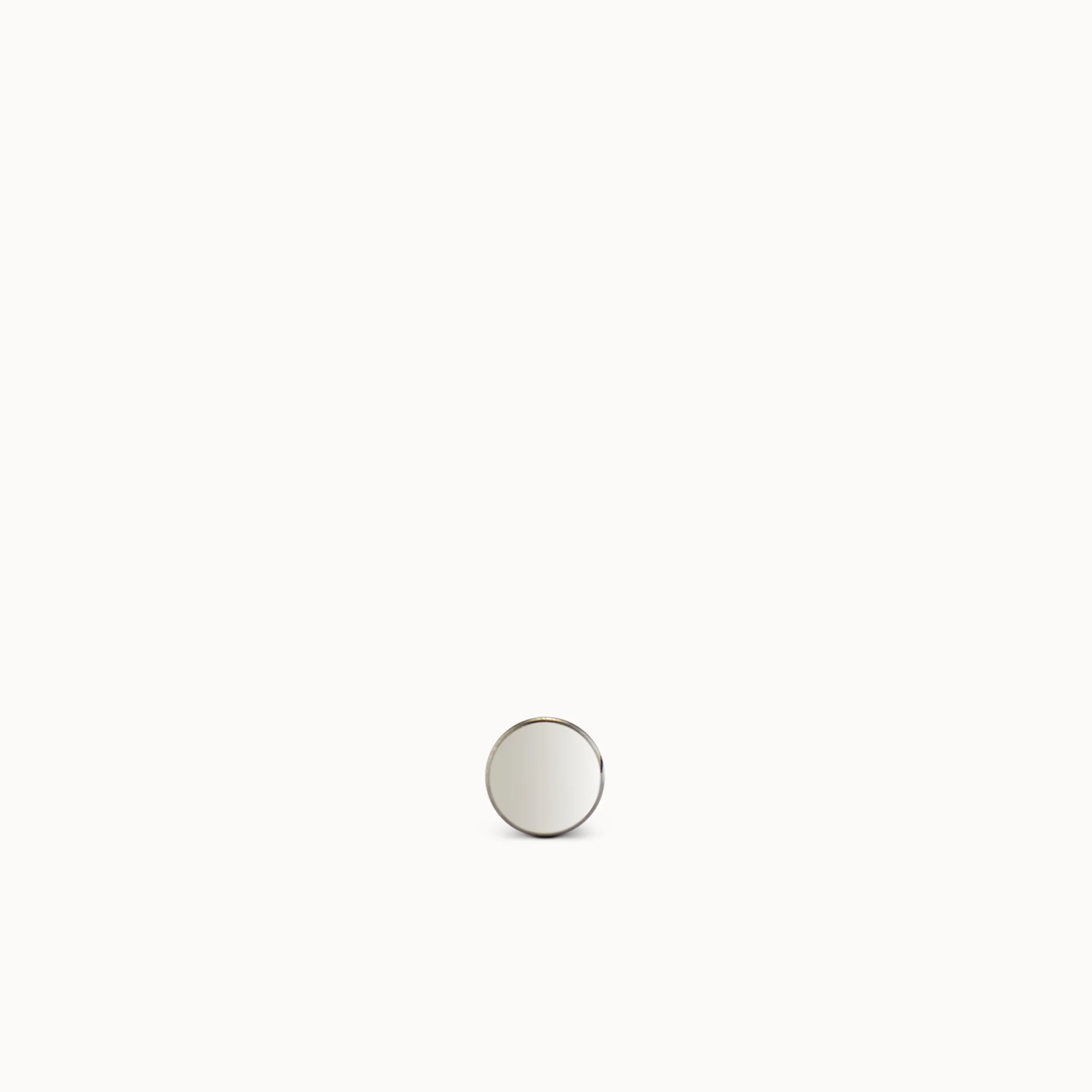 14k Gold Disk Flat Back Stud - Image 2
