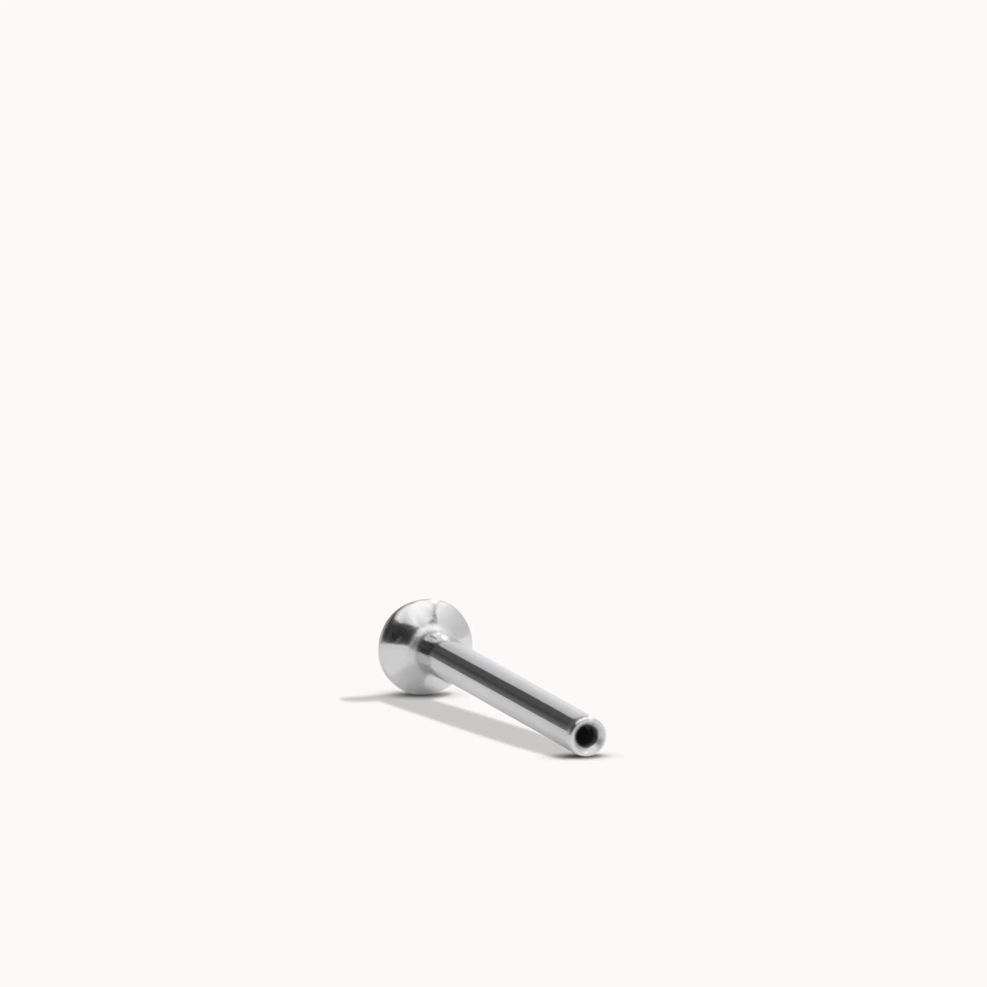 14k Gold Disk Flat Back Stud - Image 6