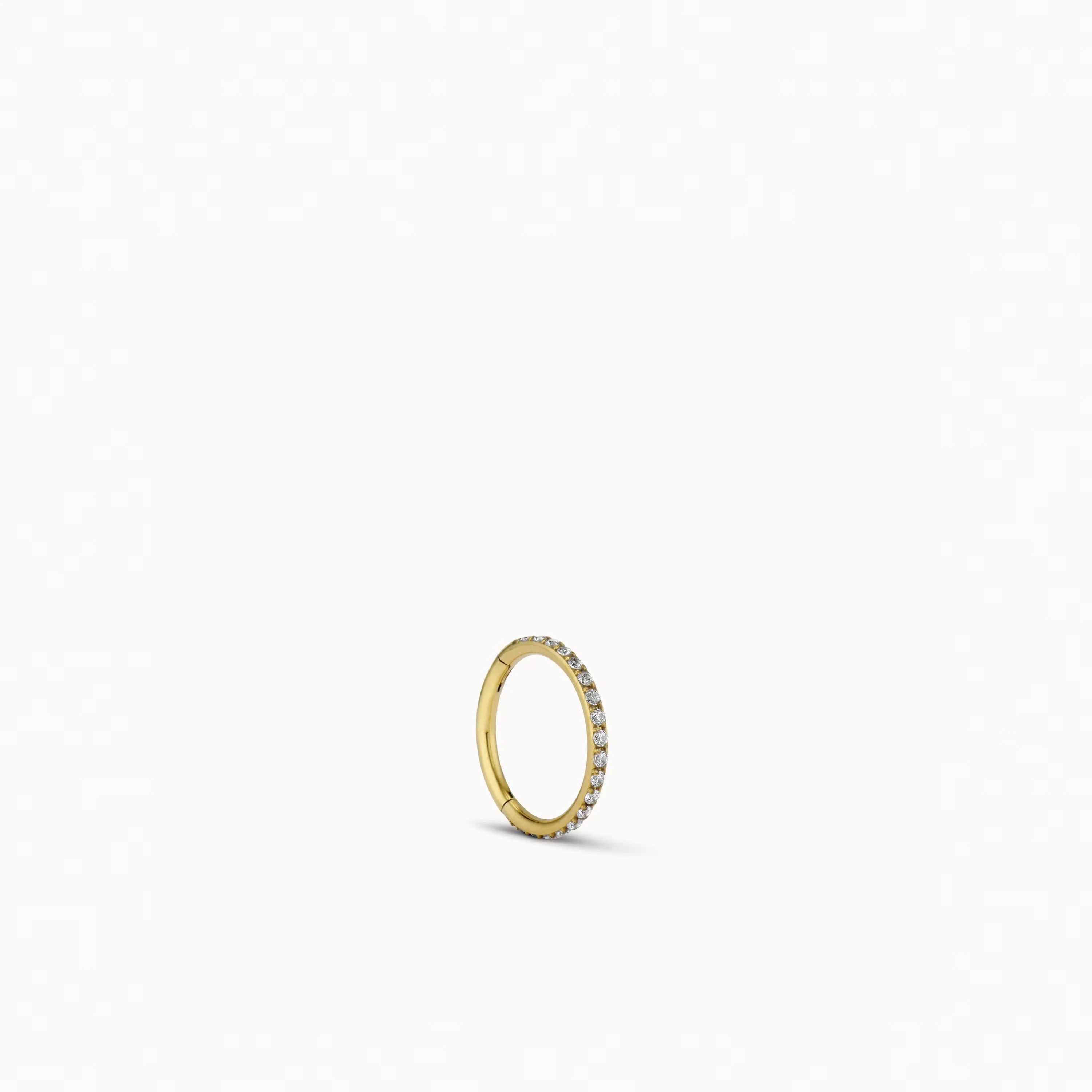 24k CZ Endless Hoop 10mm - Image 3