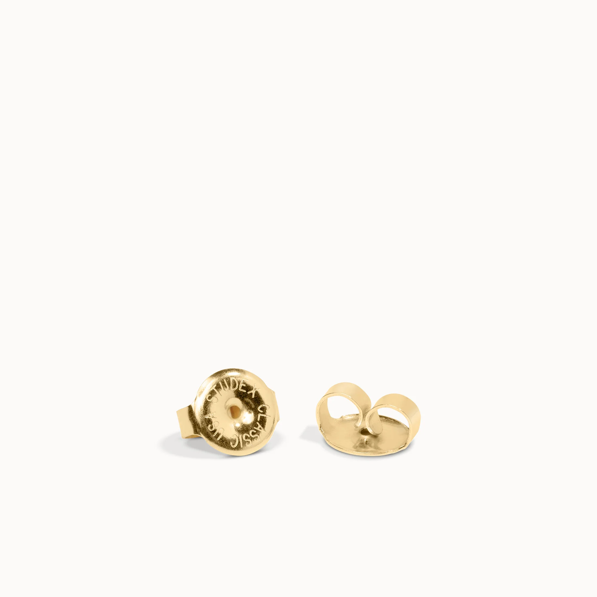 14k CZ Princess Cut Studs - 3mm - Image 5