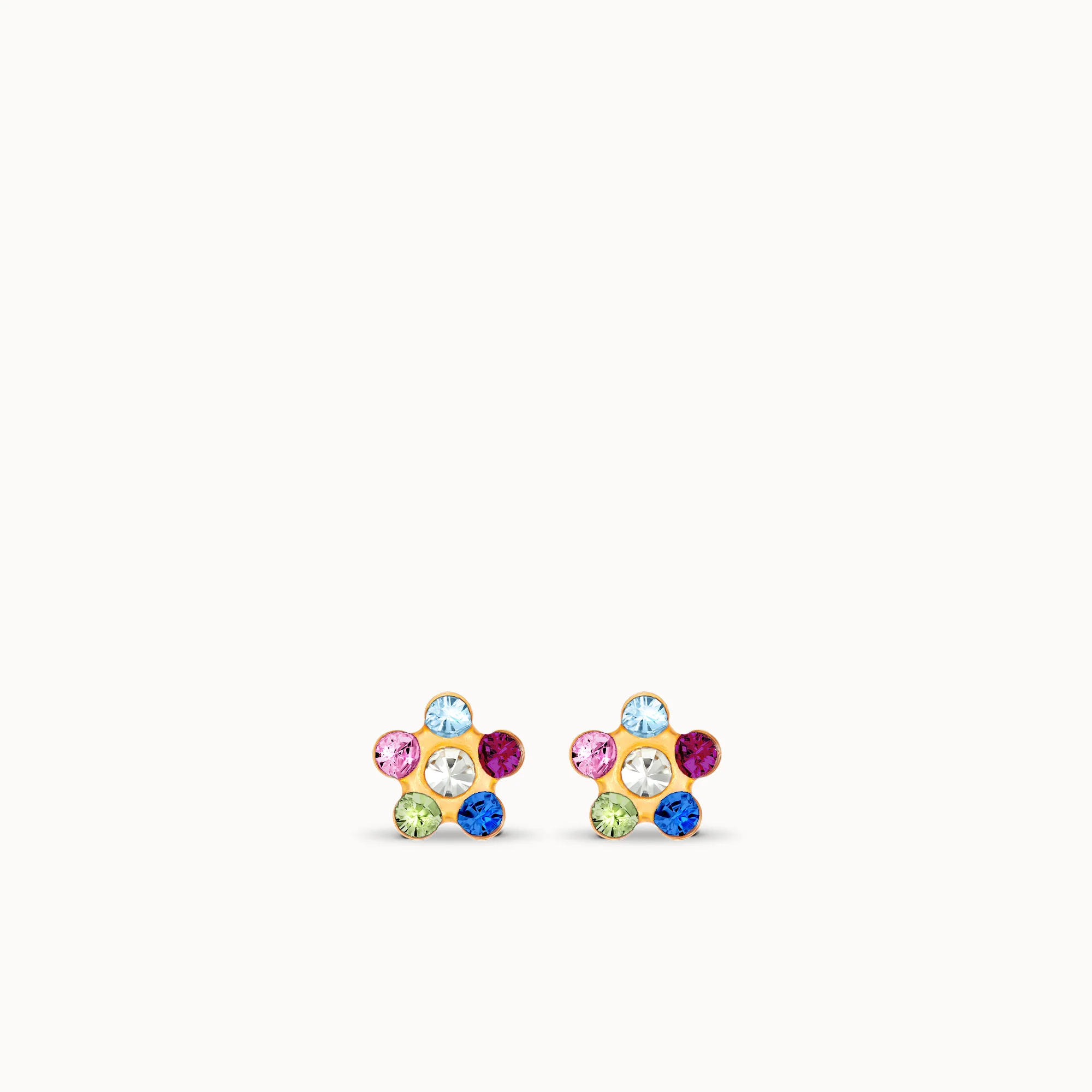 Crystal Flower Studs - Image 3
