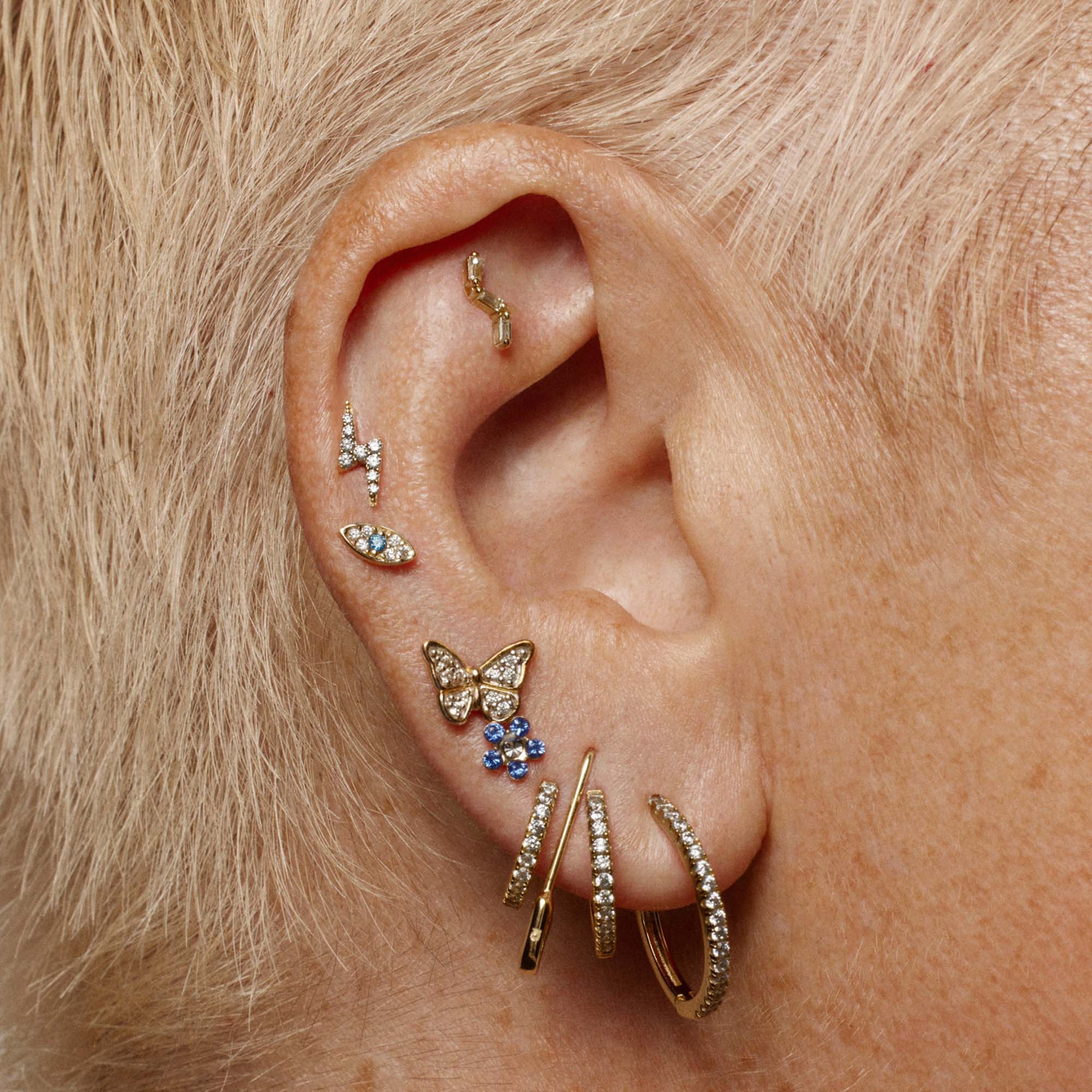 Crystal Flower Studs - Image 6
