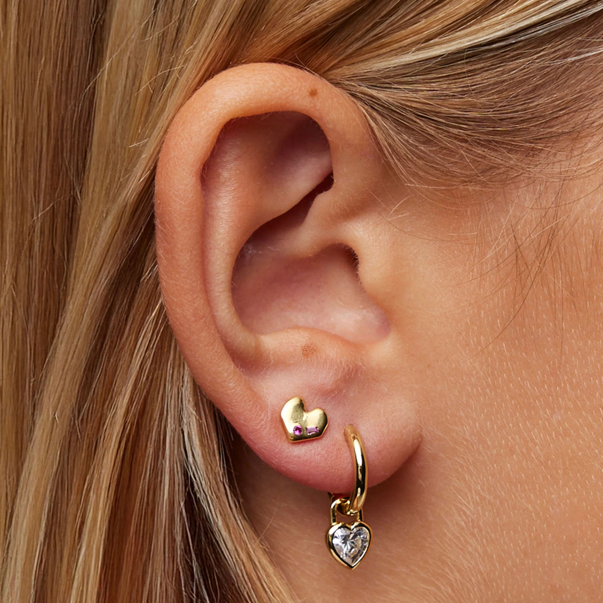 Heart of Gold Studs - Image 2