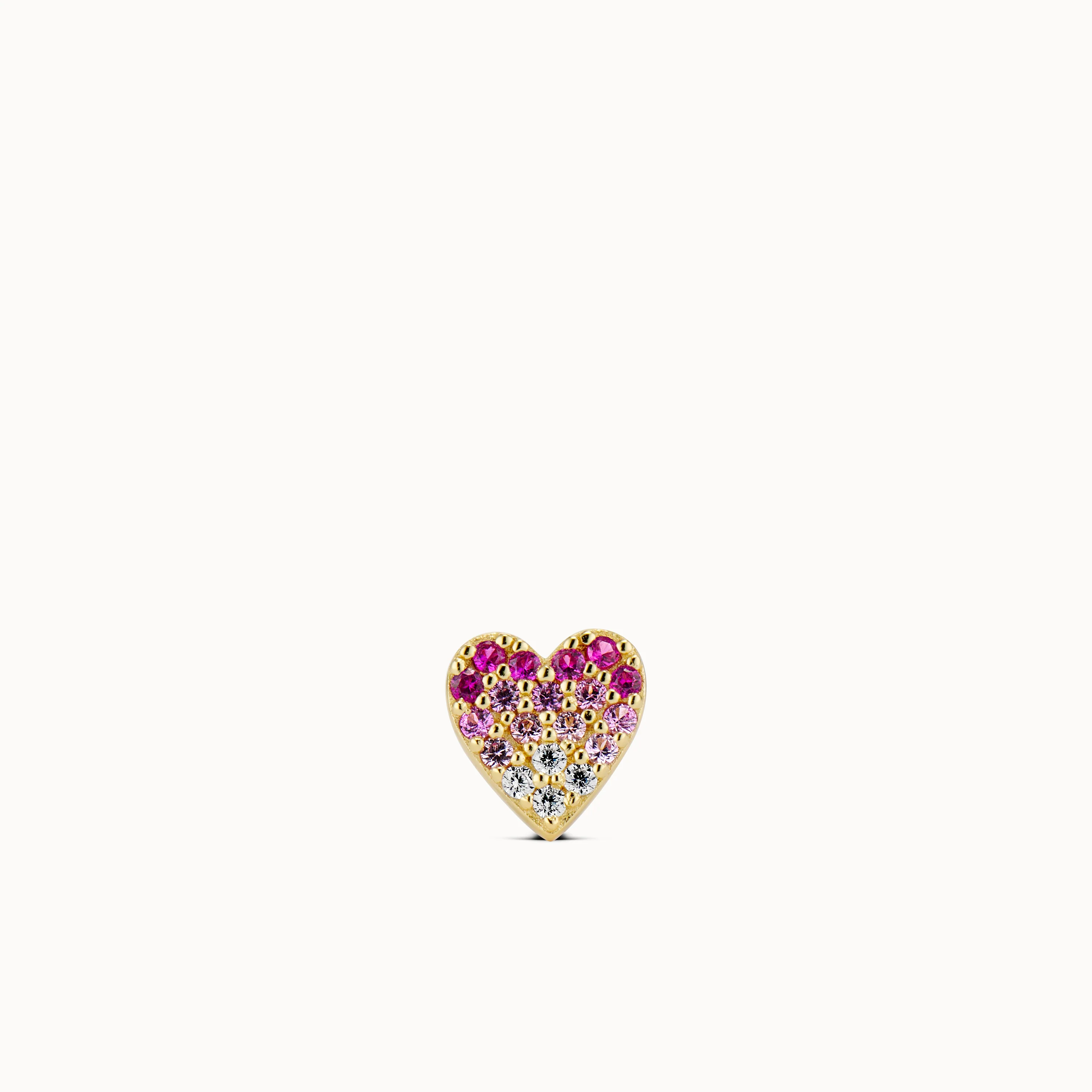 Heart Pavé Stud - Image 4