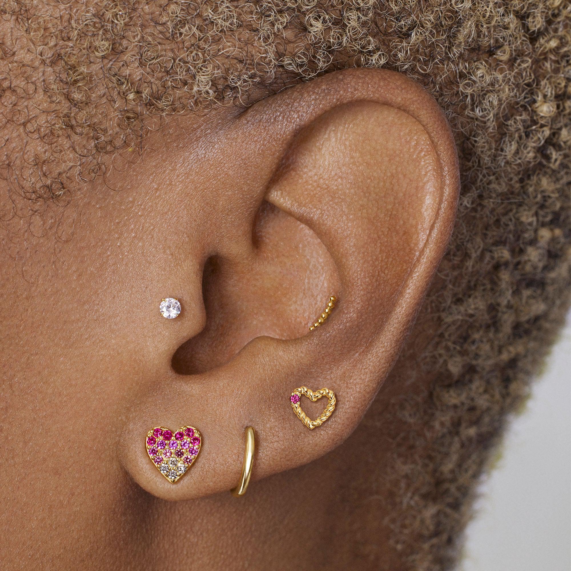 Heart Pavé Stud - Image 5