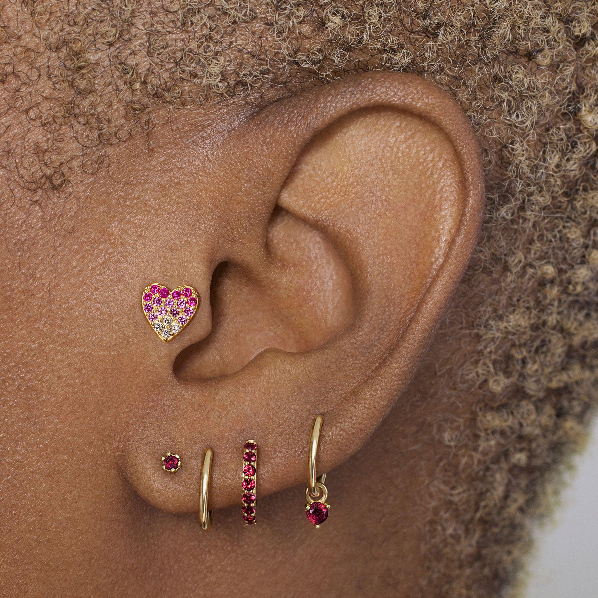 Heart Pavé Stud - Image 7