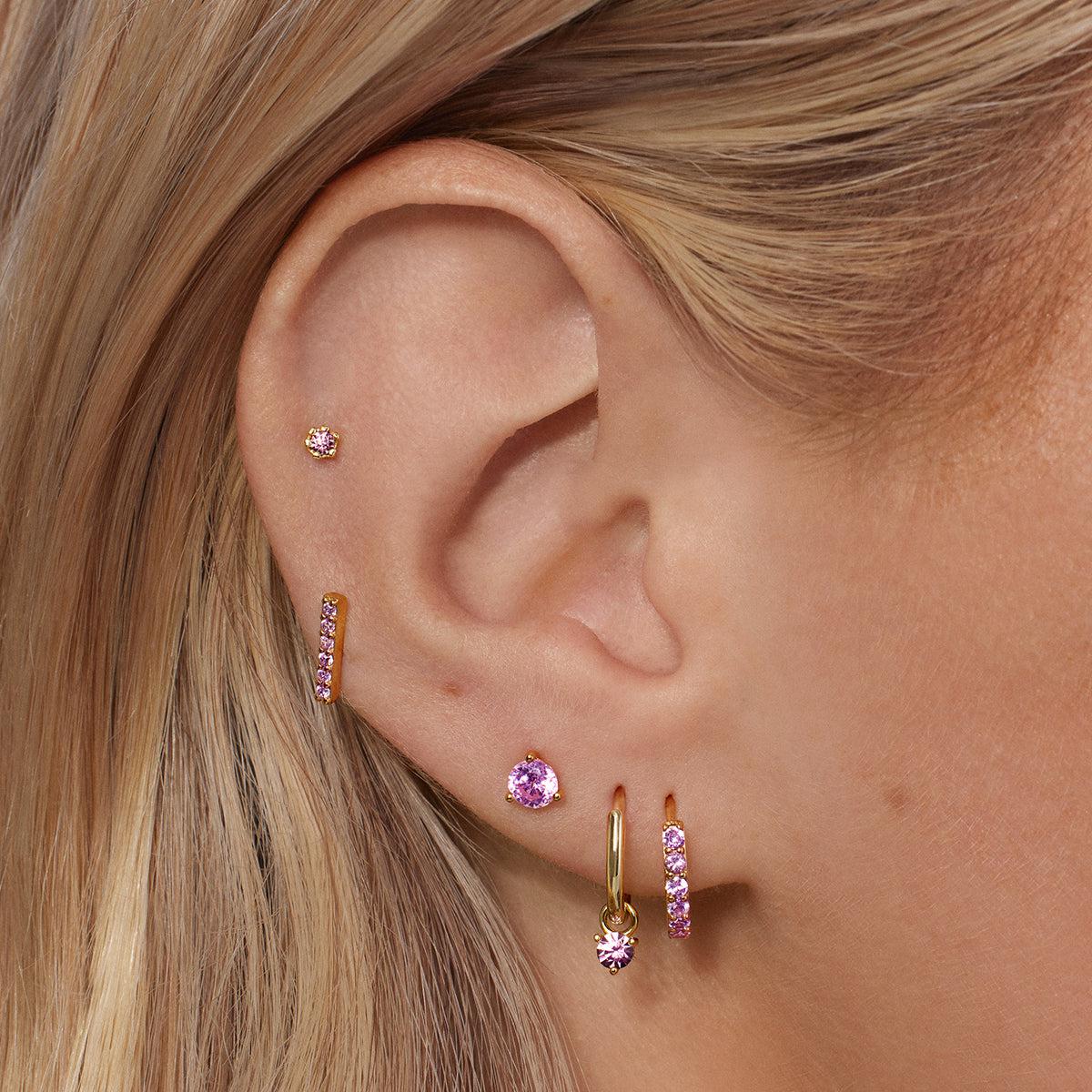 October Birthstone Hoops - Image 4