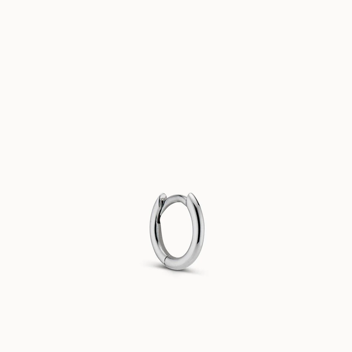 14k Plain Round Hoop 10mm - Image 4
