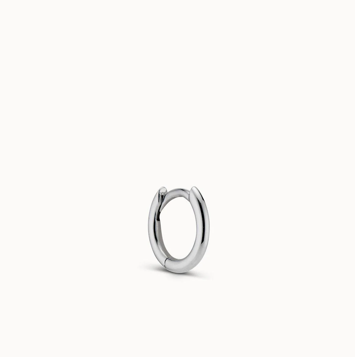 14k Plain Round Hoop 12mm - Image 4