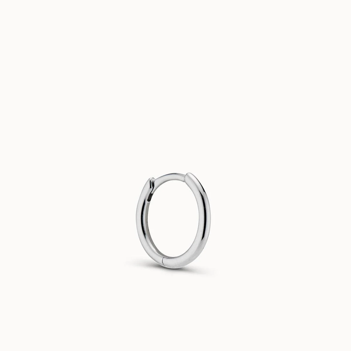 14k Plain Round Hoop 14mm - Image 3