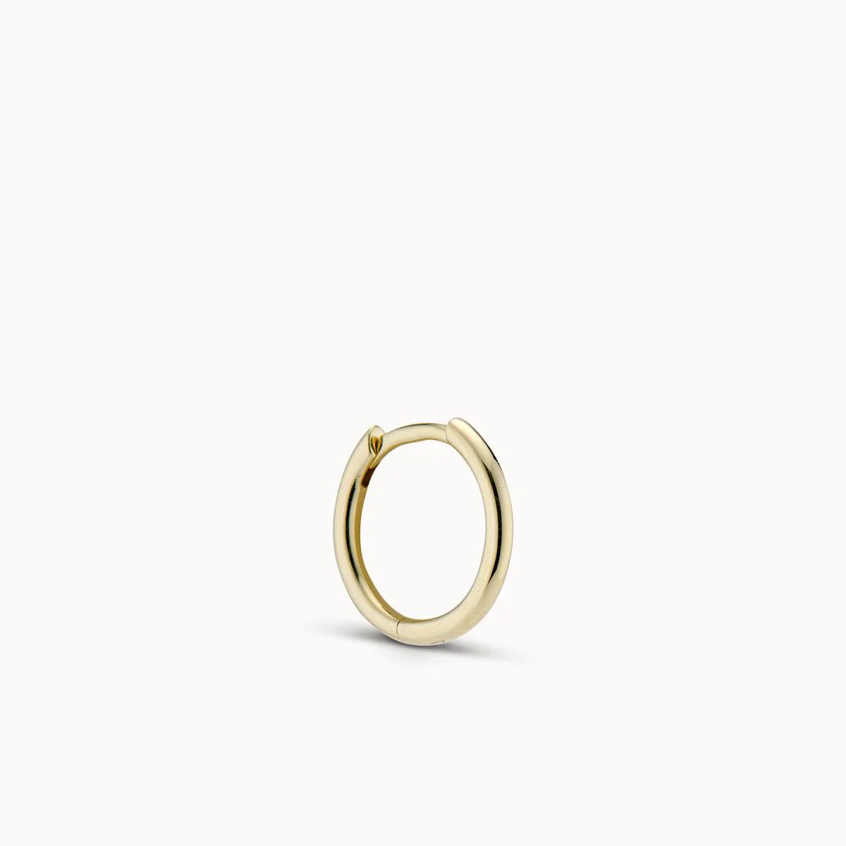 14k Plain Round Hoop 14mm - Image 4
