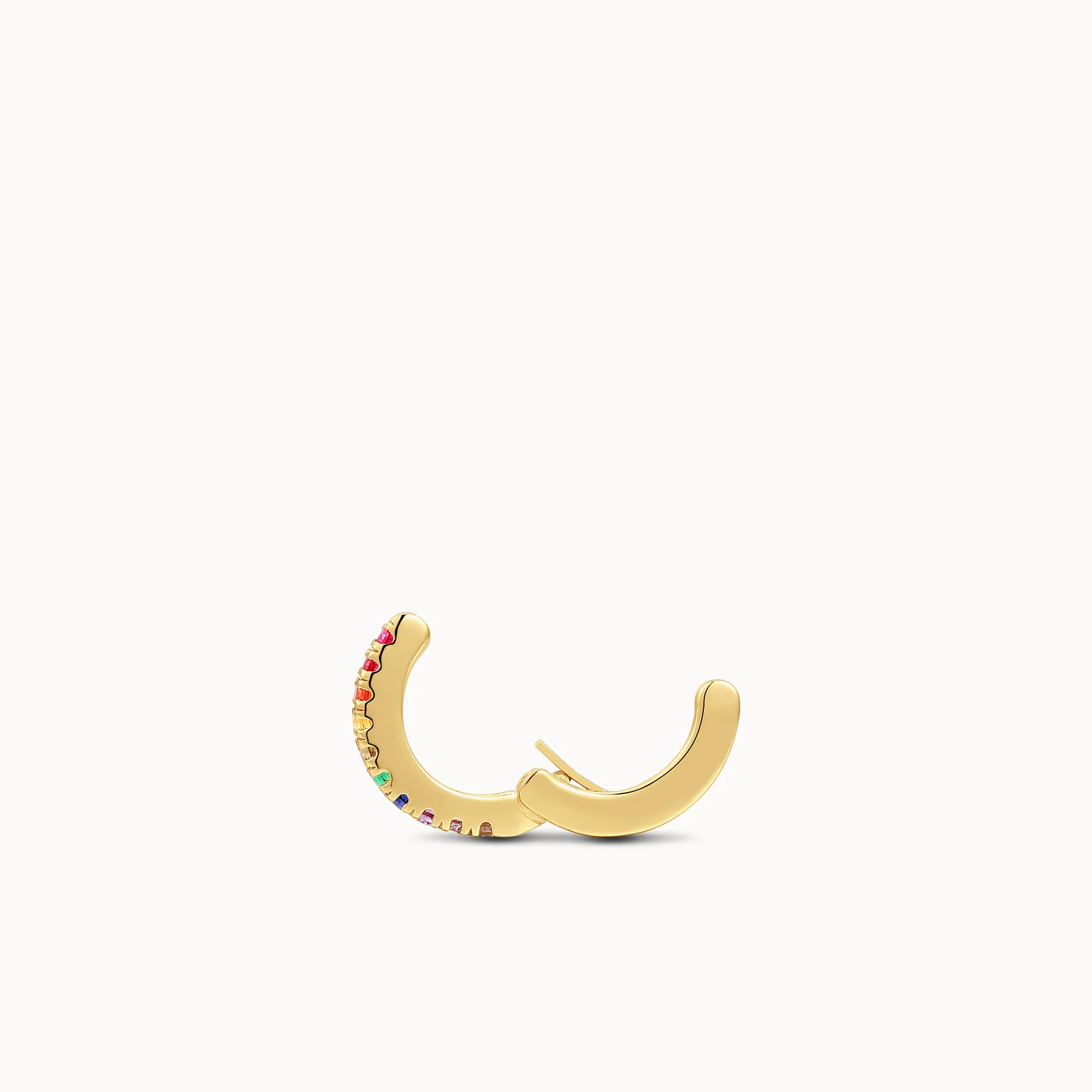 Rainbow CZ Hinged Ear Cuff - Image 3