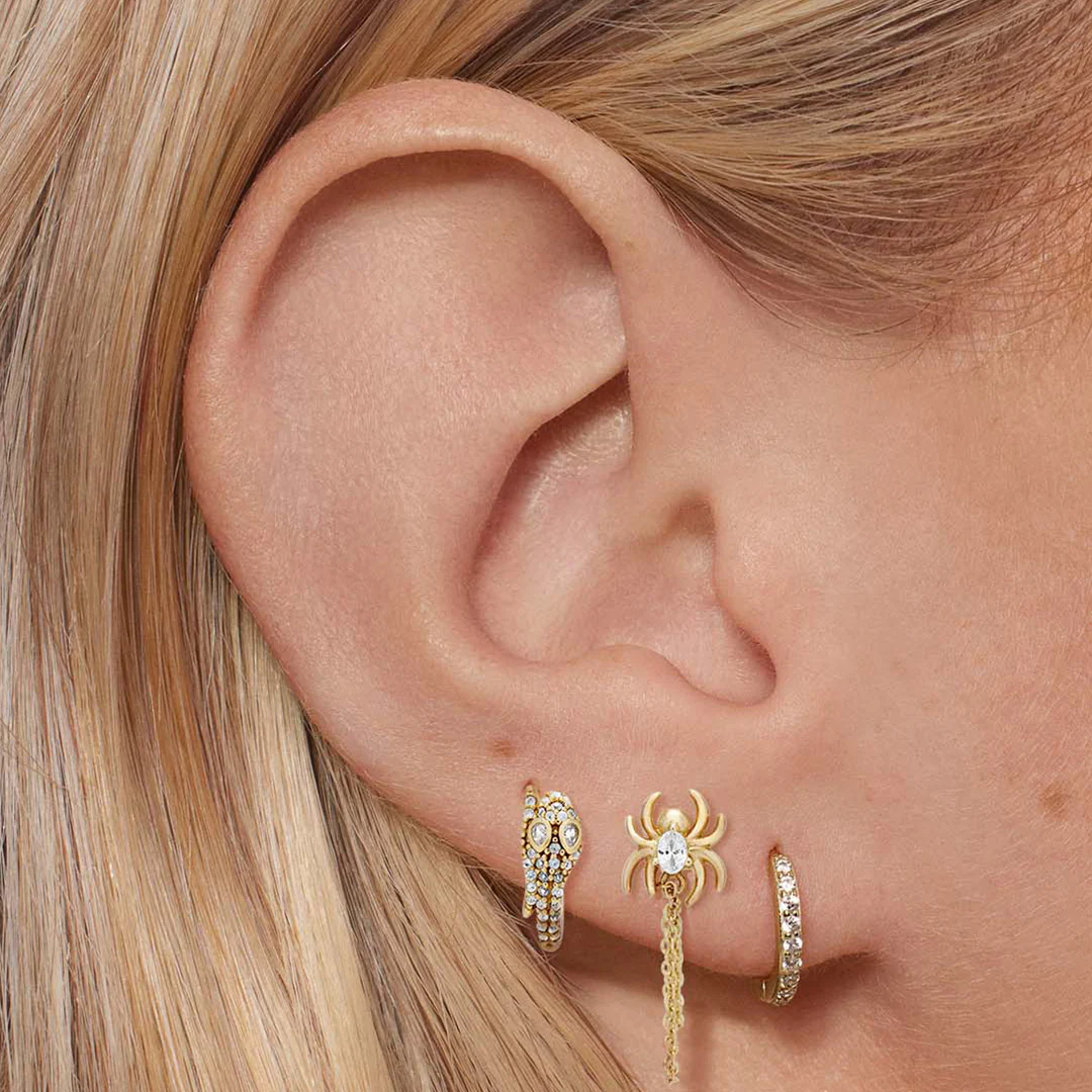 Spider Web Chain Hoops - Image 3