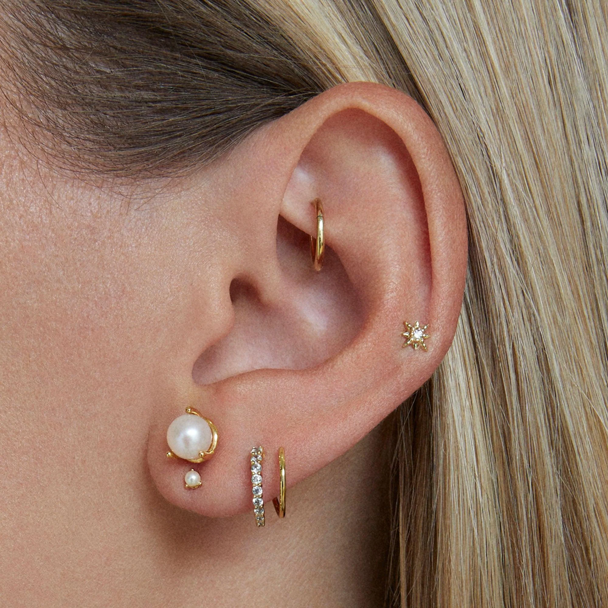 Spiral CZ Hoops - Image 3
