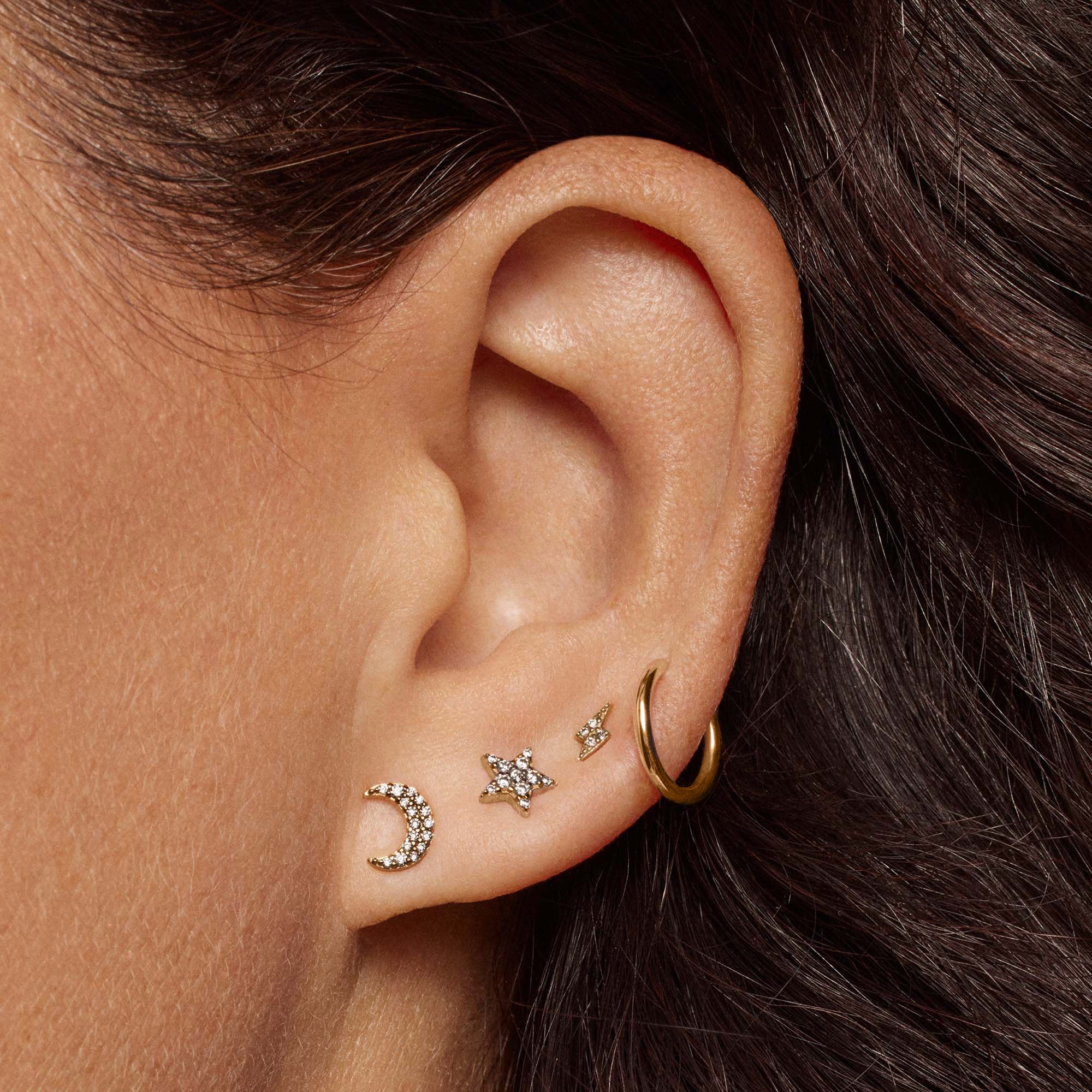 Star Micro Pavé Studs - Image 3